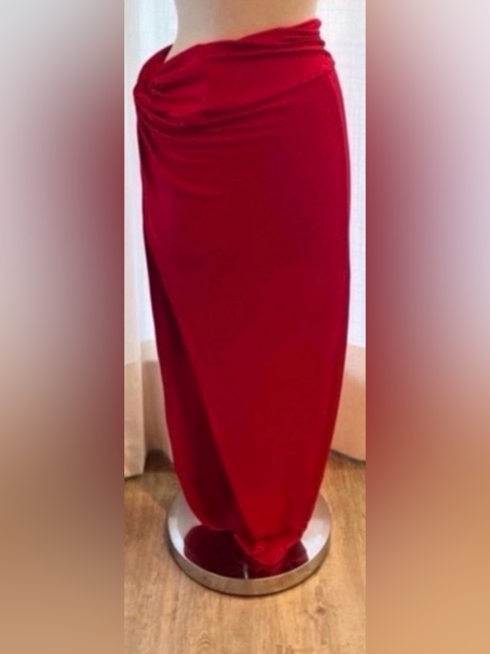 Red Maxi Skirt